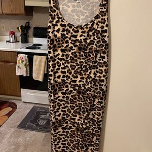 Shein leopard print dress